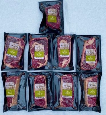 Premium Steak Pack code 16519 ( 2-170 gram Tenderloins, 4-255 gram Rib Eyes, 4-255 gram Strip-loins ) image